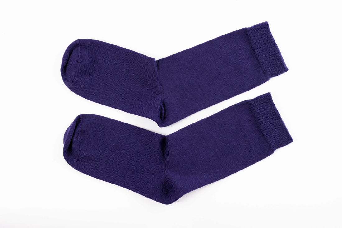 Purple Merino Socks