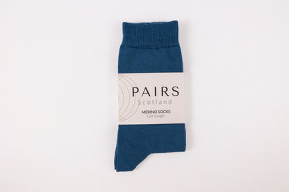 Blue Merino Socks