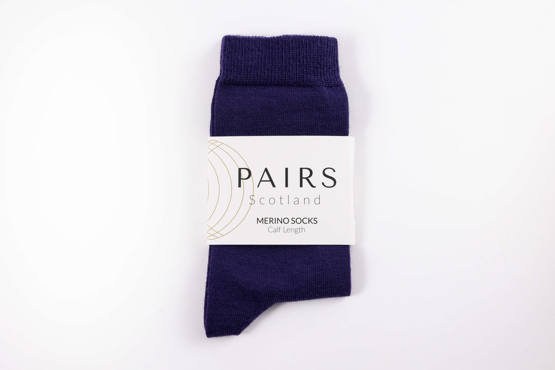 Purple Merino Socks