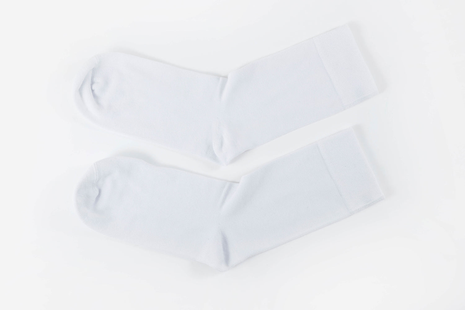 White Calf Length Bamboo Socks