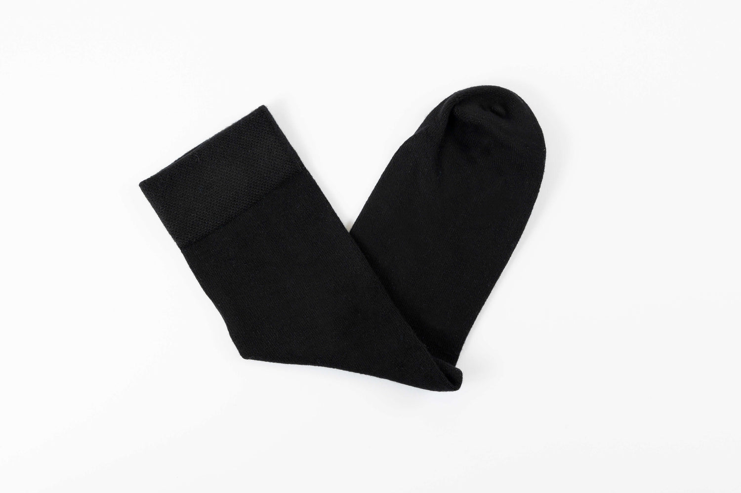 Black Calf Length Bamboo Socks