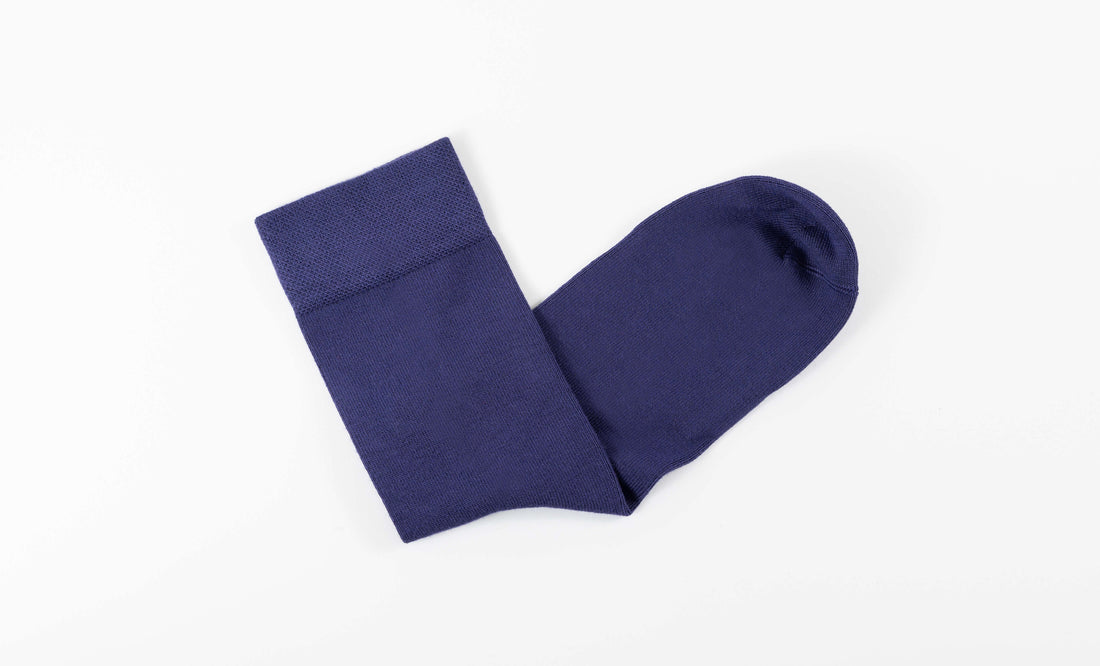 Indigo Calf Length Bamboo Socks