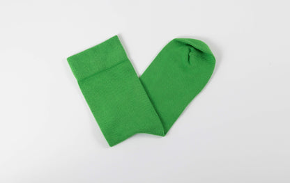 Grass Green Calf Length Bamboo Socks