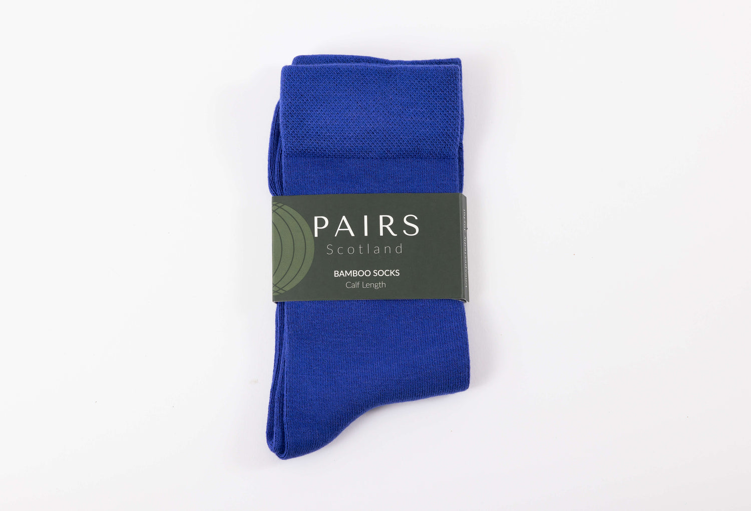 Ultra Marine Blue Calf Length Bamboo Socks