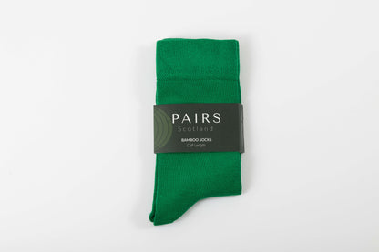 Parakeet Green Calf Length Bamboo Socks