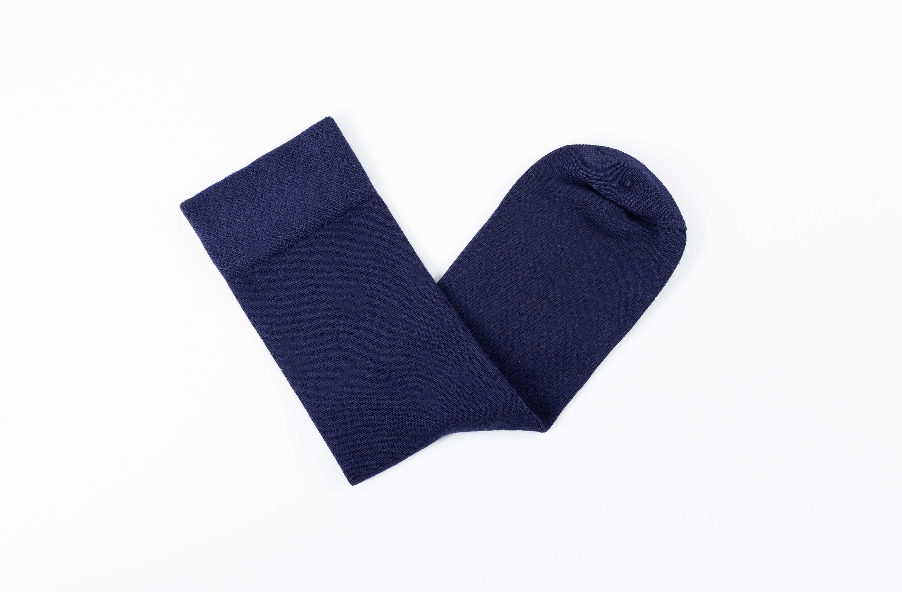 Navy Blue Calf Length Bamboo Socks