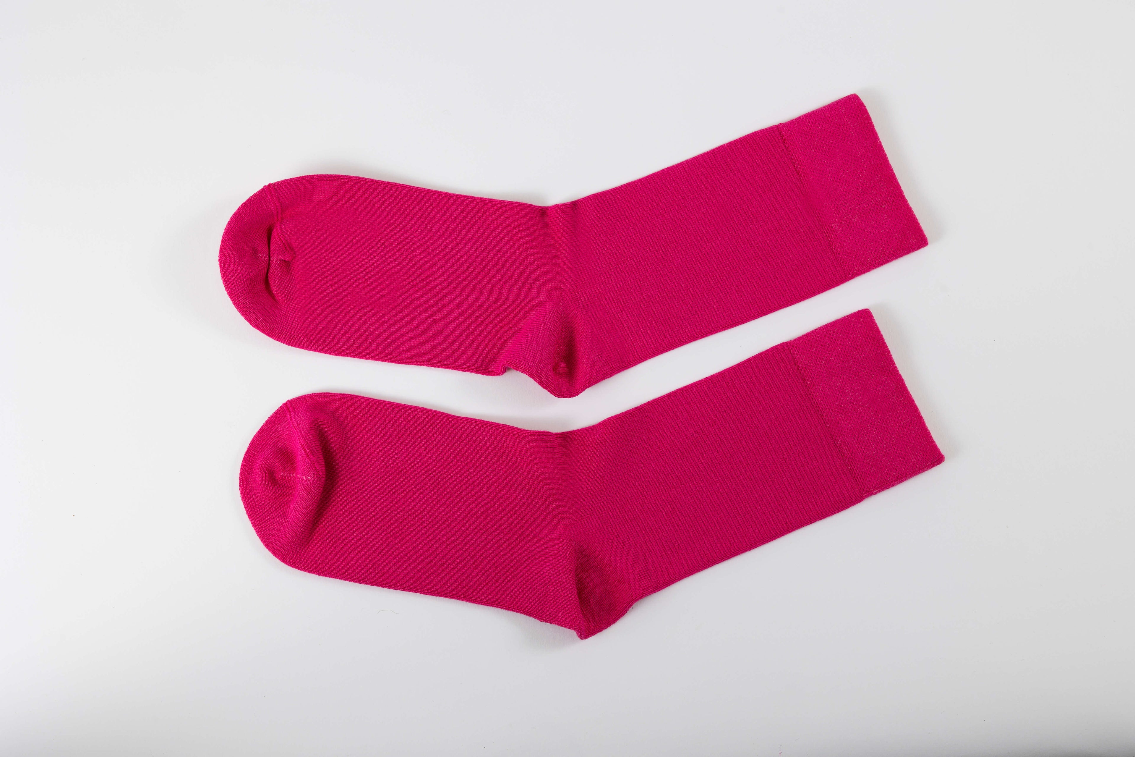 Fuchsia Pink Calf Length Bamboo Socks