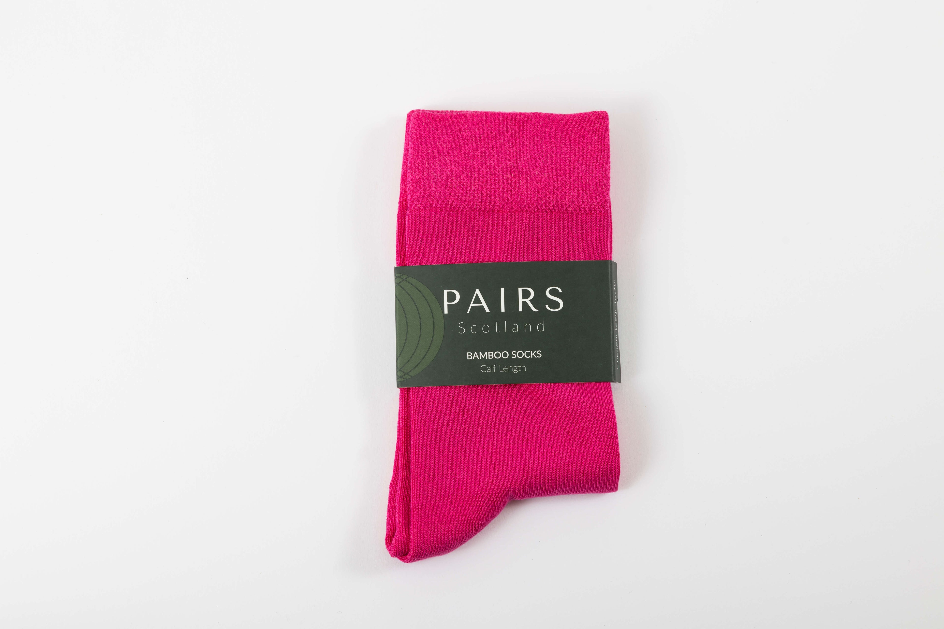 Fuchsia Pink Calf Length Bamboo Socks